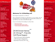 Tablet Screenshot of 123holiday.net